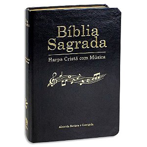 Bíblia Sagrada com Harpa e com Música Preta