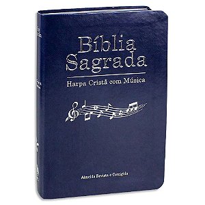 Bíblia Sagrada com Harpa e com Música Azul