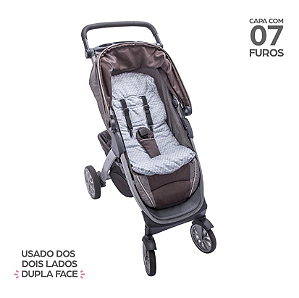 Capa Para Carrinho Acolchoada Papi Baby Dupla Face 74Cm X 36Cm Contem 01 Un