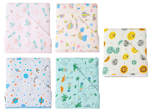 Toalha De Banho Felpuda Karinho C/ Capuz Estampada 90Cm X 70Cm Contem 01 Un