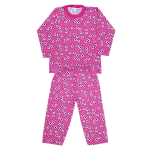 Pijama Estampado Manga Longa Mafessoni Menino e Menina Estampas Sortidas 1 a 14 Anos