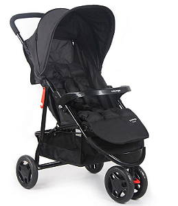 Carrinho De Passeio Para Bebê Delta (até 15kg) Preto - Voyage