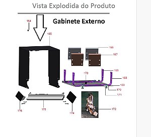 Gabinete externo Branco Lava Louças BRASTEMP  W11550440 BLF08BB
