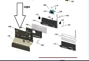 Capa Interna do Evaporador Refrigerador BRASTEMP W11586319 BRO85A BRE85A