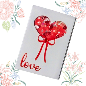 Cartão Artesanal Amor Coração