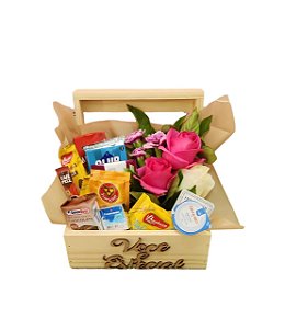 Cesta de Café da Manhã Sabor de Amor