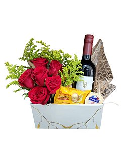 Cesta de Vinho Bem me Quer