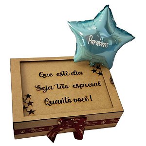 Cesta de Café da Manhã Caixa Feliz Aniversário