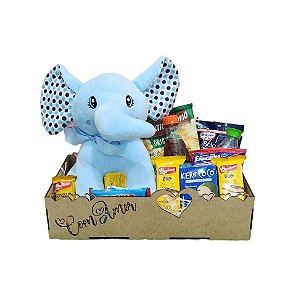 Cesta Maternidade Baby com Amor Azul