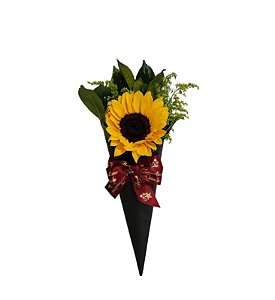 Arranjo de Girassol no Cone