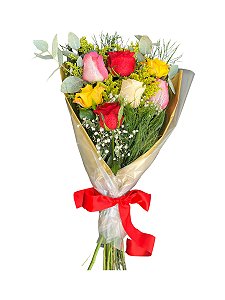 Buque Encanto Rosas Coloridas