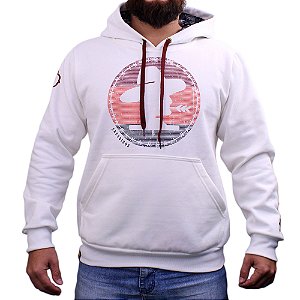 Moletom Sacudido´s - Logo Redonda - Off White