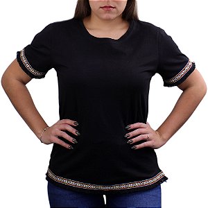 Blusa Tribal Feminina Sacudido´s - Preto