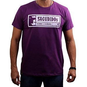 Camiseta Sacudido's - Etiqueta - Roxo