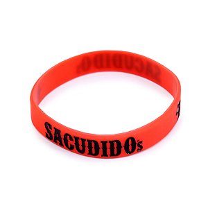 Pulseira Silicone Sacudido´s - 1 UN - Laranja marca Preta