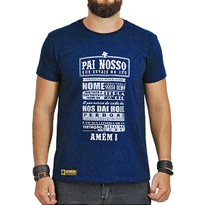 Camiseta Sacudido's - Oração - Azul Marinho