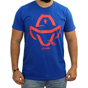 Camiseta Sacudido's - Logo Estilizado - Azul Real