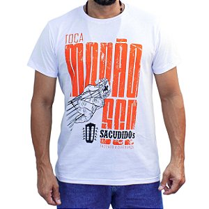 Camiseta Sacudido's - Modão - Branco