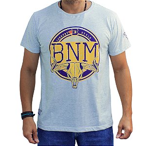 Camiseta BÃO NU MUNDO - BNM - Mescla Claro