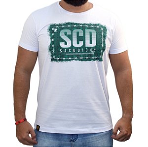Camiseta Sacudido's - SCD Arame - Branco