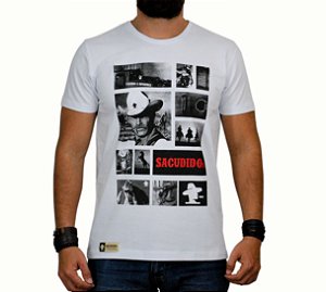 Camiseta Sacudido's - Fotos - Branca