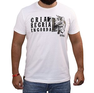 Camiseta Sacudido's - Cria, Recria - Off White