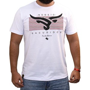 Camiseta Sacudido's - Rodeio - Branco