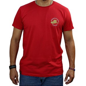 Camiseta Sacudido's - Chapéu de Palha - Vermelho