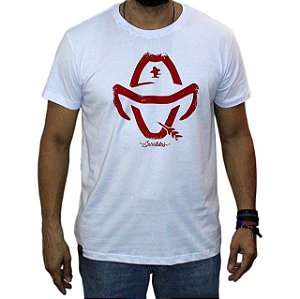 Camiseta Sacudido's - Logo Estilizado - Branco