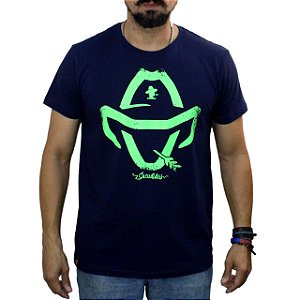 Camiseta Sacudido's - Logo Estilizado - Marinho