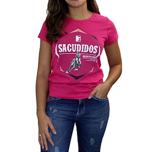 Camiseta Sacudido's Feminina-Mulher do Campo- Pink