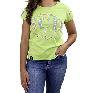 Camiseta Sacudido's Feminina - SCD - Verde Claro