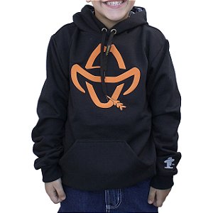 Moletom Sacudido´s  Infantil - Logo Estilizado - Preto