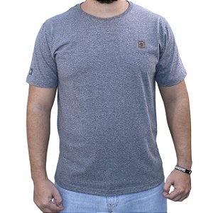 Camiseta Sacudido's - Logo Especial - Mescla Escuro