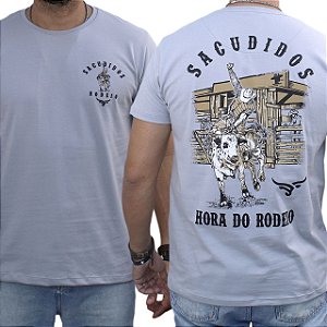 Camiseta Sacudido's - Rodeio - Prata