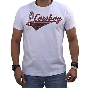 Camiseta BNM Plastisol - Cowboy - Branco