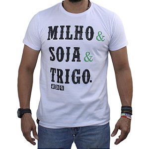Camiseta Sacudido's - Grãos - Branco