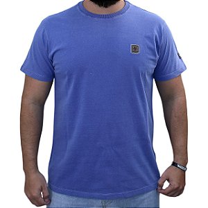 Camiseta Sacudido's - Básica Estonada - Azul