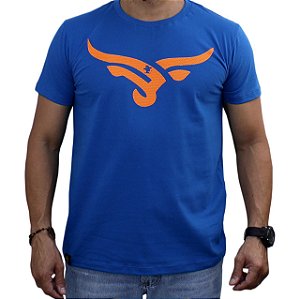 Camiseta SCD Plastisol - Boi Estilizado - Azul Royal