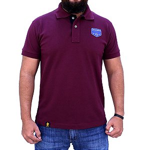 Camiseta Polo Sacudido's - Orgulho - Vinho