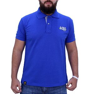 Camiseta Polo Sacudido's - AGRO - Royal