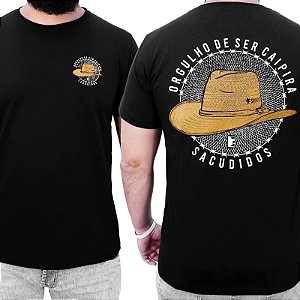 Camiseta Sacudido's - Chapéu de Palha - Preta