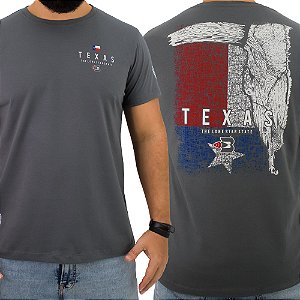 Camiseta BÃO NU MUNDO - Texas - Cinza Boss