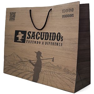 Sacola para embalagem Sacudido's - Parda - Grande
