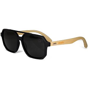 Óculos Sacudido´s - Bambu - Aviador Preto
