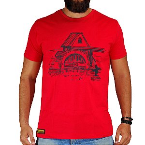 Camiseta Sacudido's - Celeiro - Vermelho