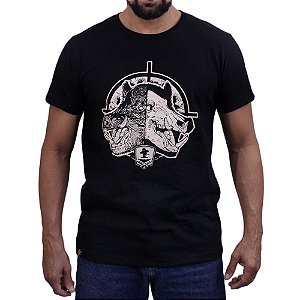 Camiseta Sacudido's - Caçador - Preto