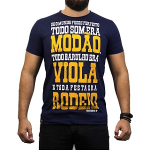 Camiseta Sacudido's - Modão,Viola,Rodeio - Marinho