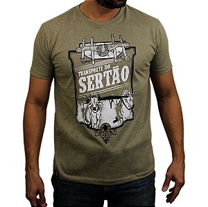 Camiseta Sacudido's - Transporte - Charuto Mescla
