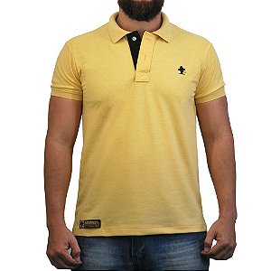 Camiseta Polo Sacudido's - Amarelo e Preto